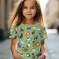 Girl T Shirts Cartoon Cat Graphic T Shirts