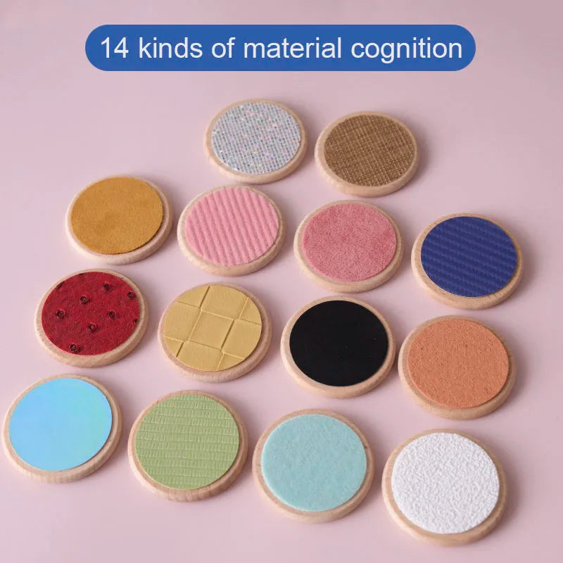 Children Montessori Sensory Toys Tactile Board Matching Game