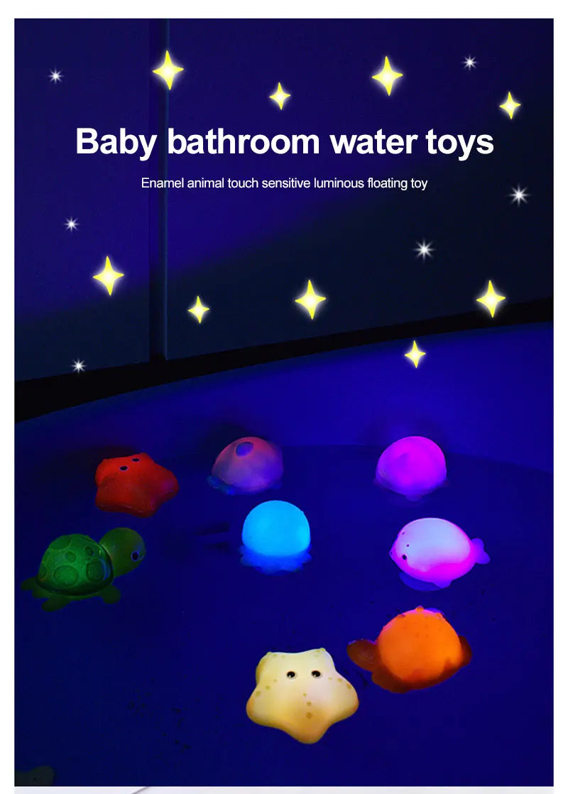 Baby Cute Animals Bath Toy LED Light Up