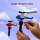 1 3 5sets Bamboo Dragonfly Handle Pull Helicopter