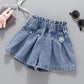 Summer Kid Girls A line Shaped Denim Shorts