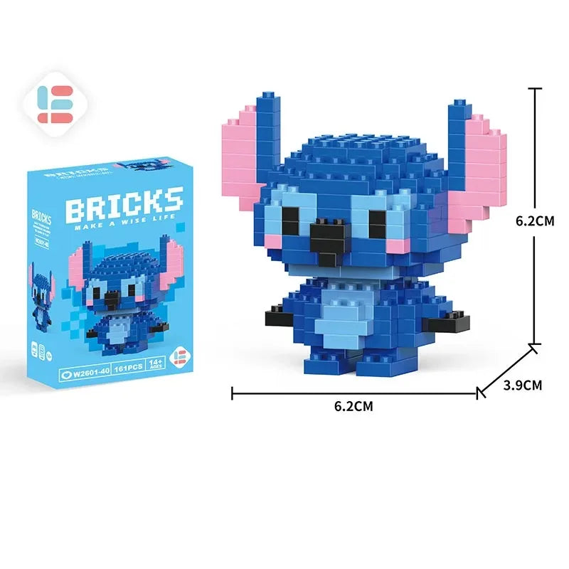 Disney LiLo Stitch Toys Building Blocks Pokeman Pikechu