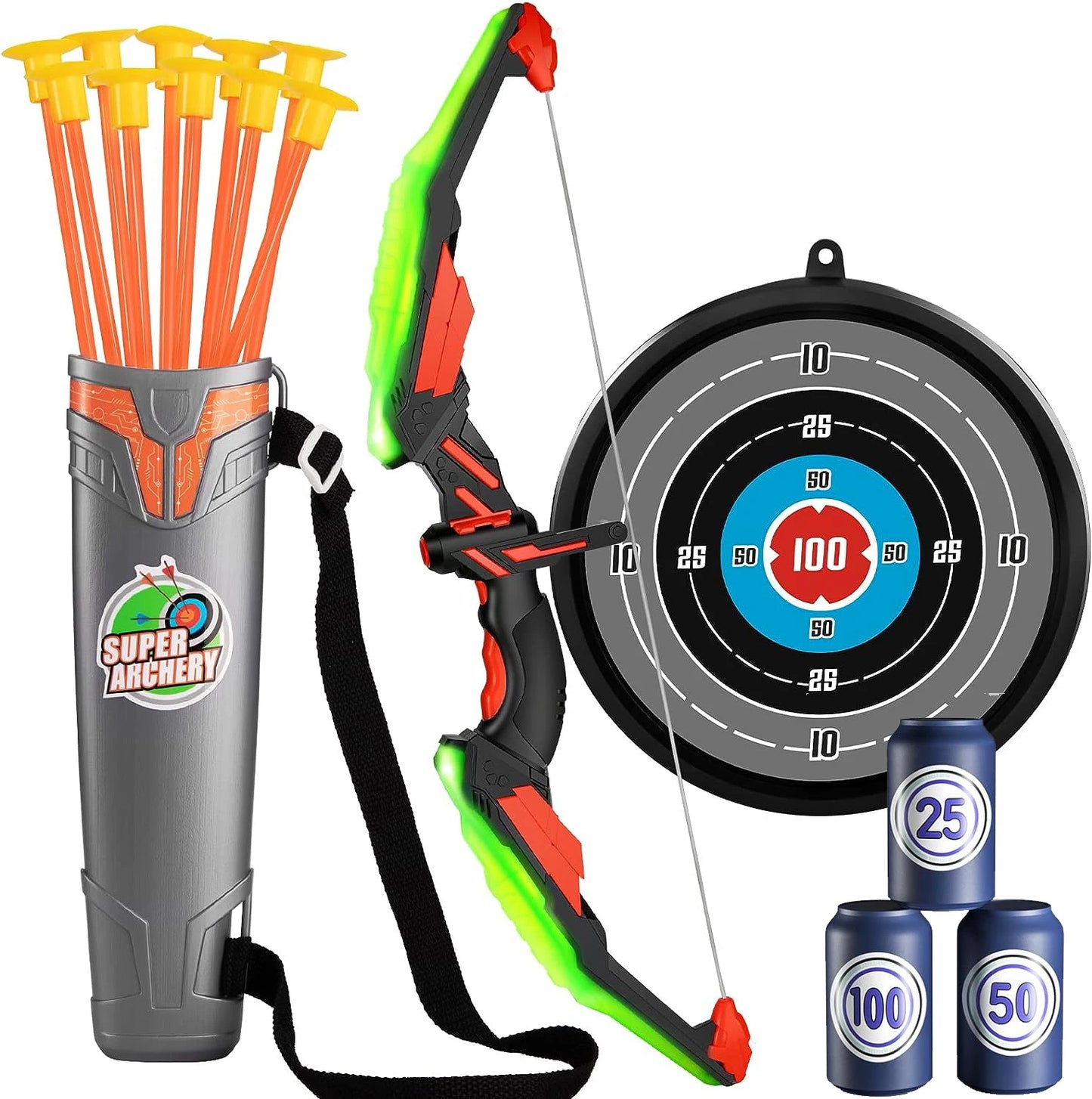 Kids Bow and Arrow Set LED Light Up