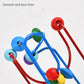 Colorful Wooden Roller Coaster Educational Circle Toy For