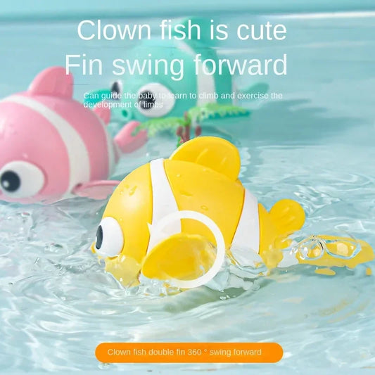 Bath Toys Cute Swimming Clown Fish Bath Toy