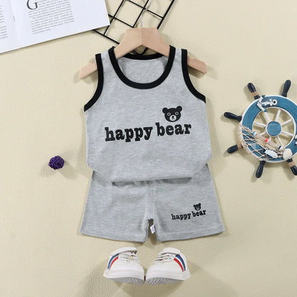 Children Sets Kids Vest Suit 2PCS Set Summer