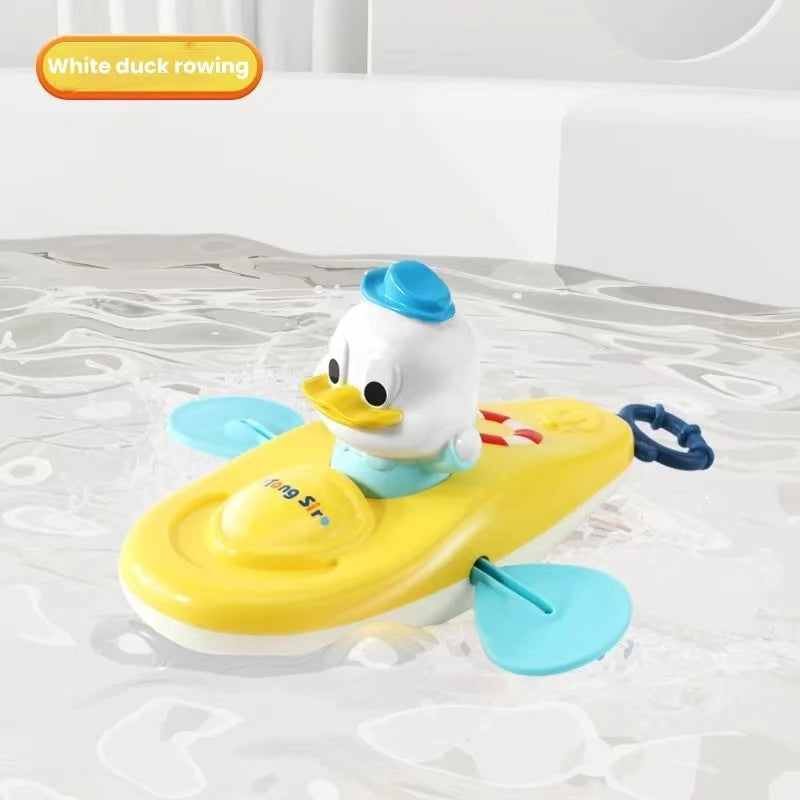 1 Pc Little Yellow Duck Kayak Toy Swimming