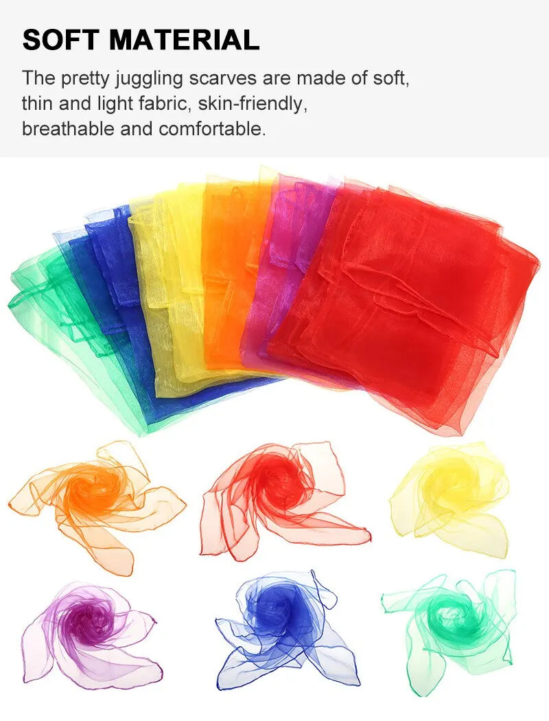 6 Colors Practical Gymnastics Scarves For Outdoor Game