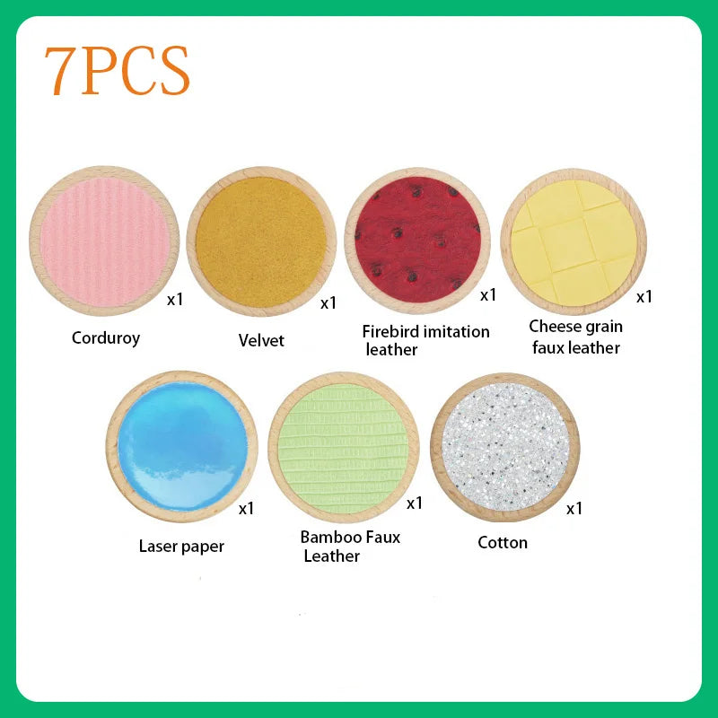 Children Montessori Sensory Toys Tactile Board Matching Game