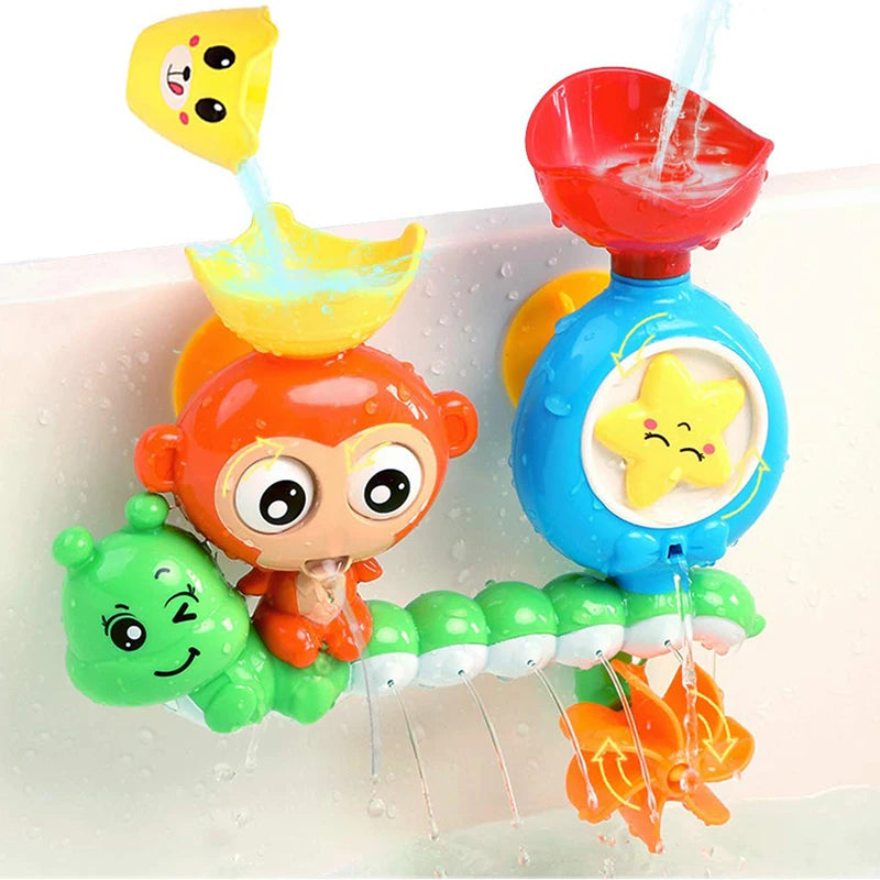 Baby Bath Toy Wall Sunction Cup Track Water