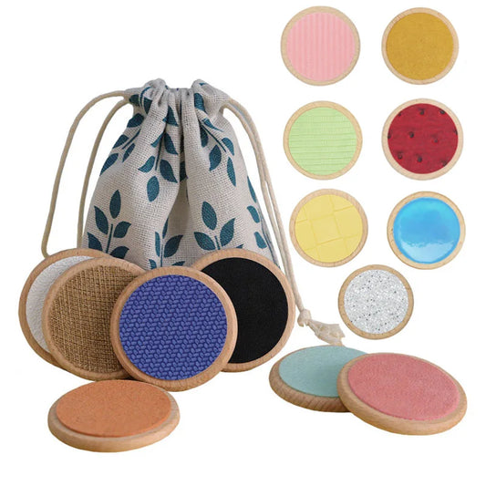 Children Montessori Sensory Toys Tactile Board Matching Game