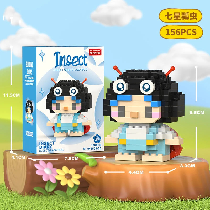 Animal Cat Bricks Constructor Set Micro Building Blocks