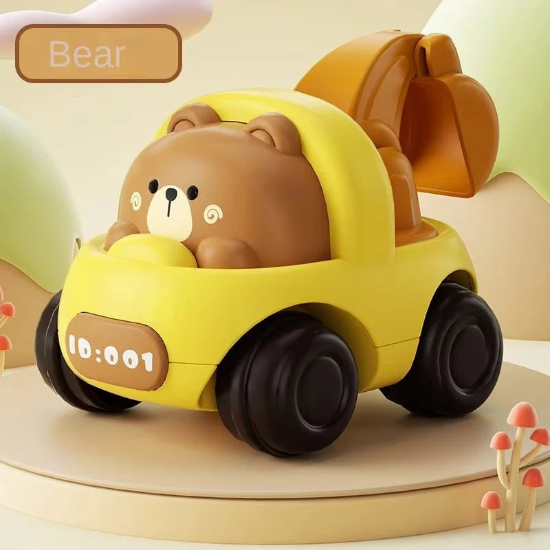 Baby Animal Car Toys Toddler Press and Go