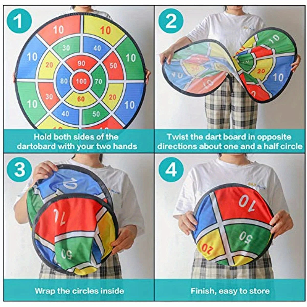 29 inchs Kids Dart Board Game Set with