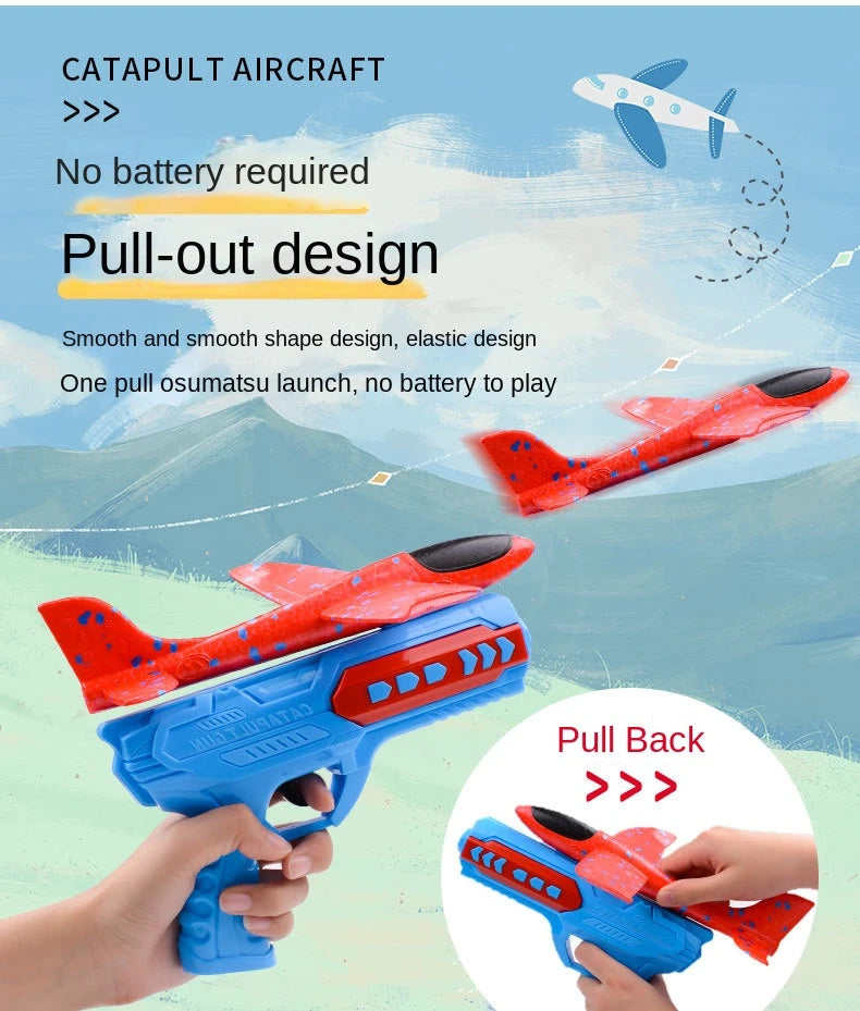 Children s Ejection Aircraft Toys Foam Aircraft Glider