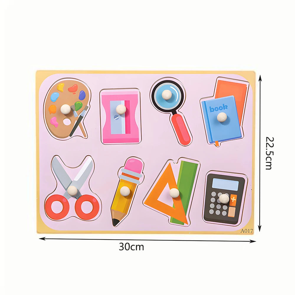 Children Wooden Puzzle Montessori Toys For Baby 1