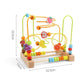 Montessori Baby Toys Wooden Roller Coaster Bead Maze