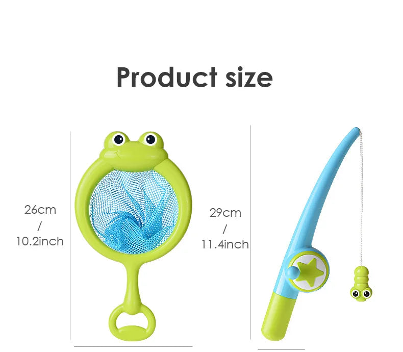 Magnet Baby Bath Fishing Toys Wind up Swimming