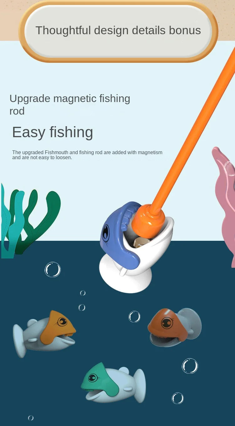Dinosaur Simple Magnetic Fishing Toys Play Rod Game