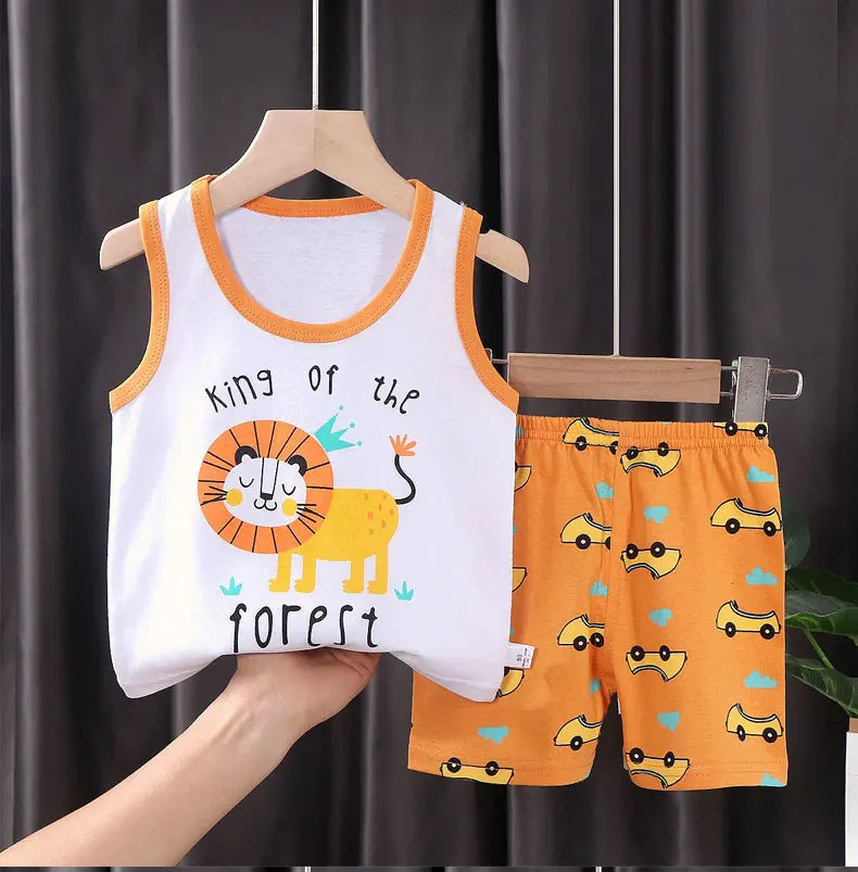 Children Sets Kids Vest Suit 2PCS Set Summer