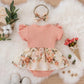 Summer Baby Girl Dress With Bowknot Striped Jumpsuit