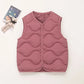 New Children Warm Cotton Vest Fashion Solid Boys