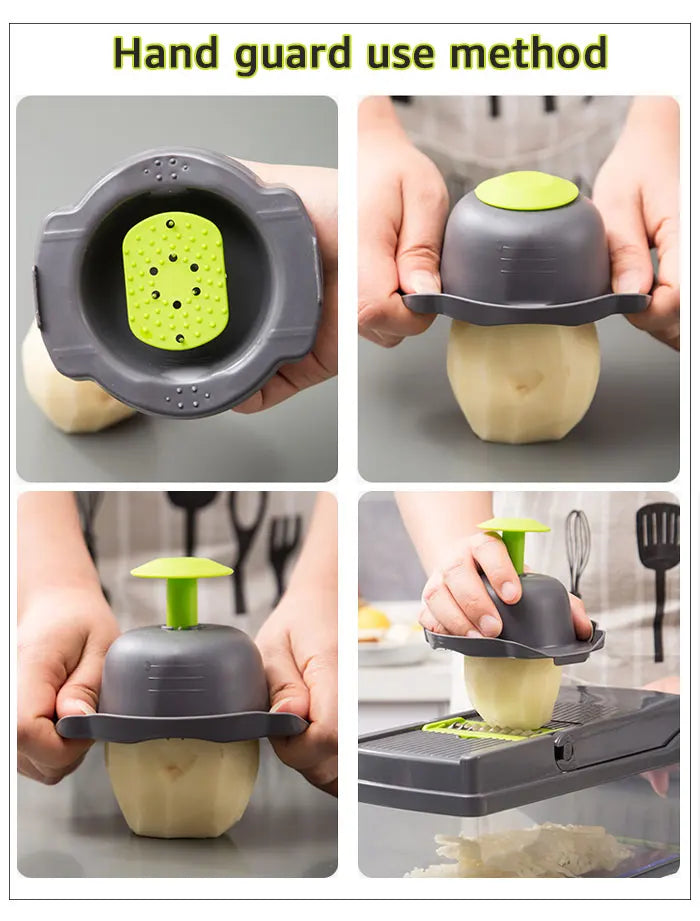 Vegetable Chopper Multifunctional Grater Cutter Kitchen Accessories Manual
