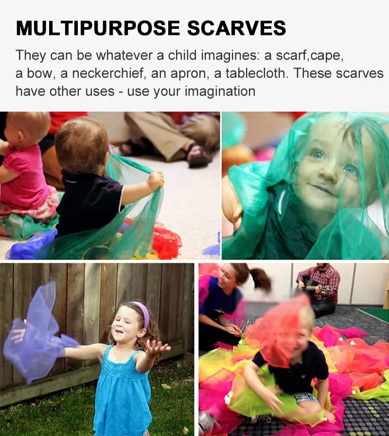 6 Colors Practical Gymnastics Scarves For Outdoor Game