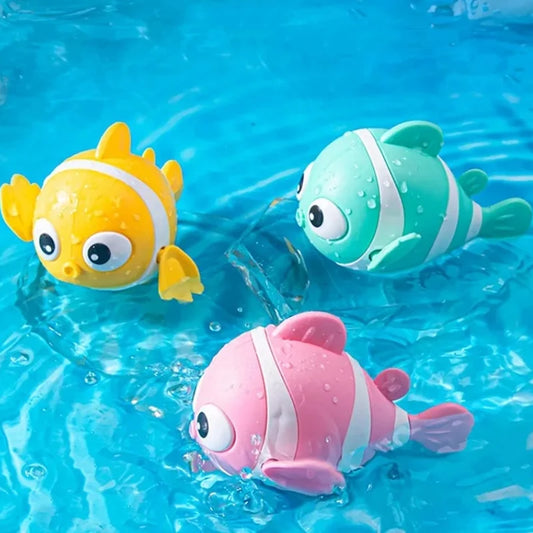 Bath Toys Cute Swimming Clown Fish Bath Toy