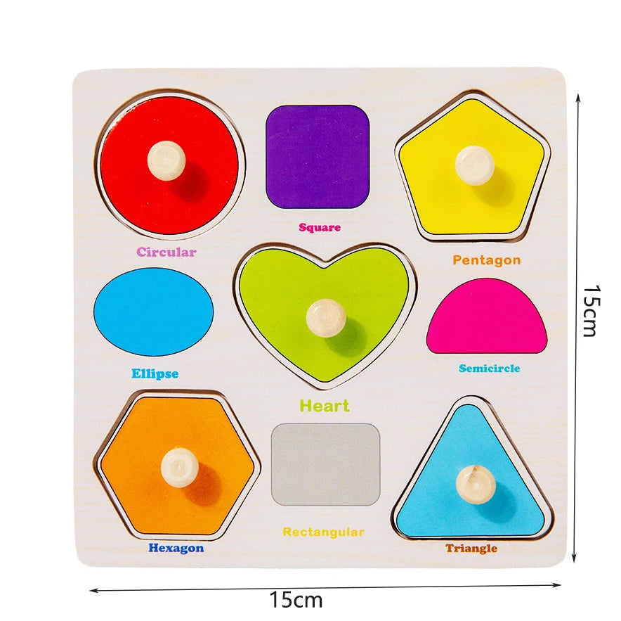 Children Wooden Puzzle Montessori Toys For Baby 1