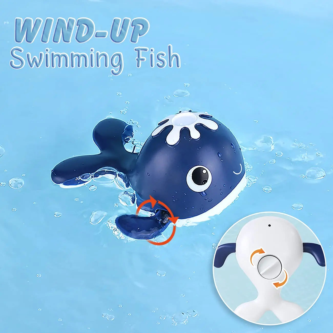 Magnet Baby Bath Fishing Toys Wind up Swimming