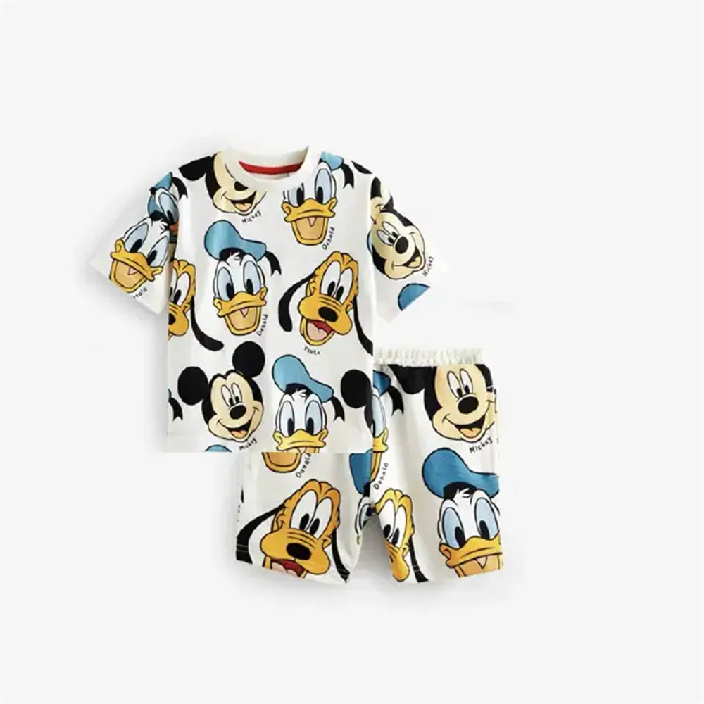 Boys Summer Clothing 2pcs Full Print Tshirt Shorts