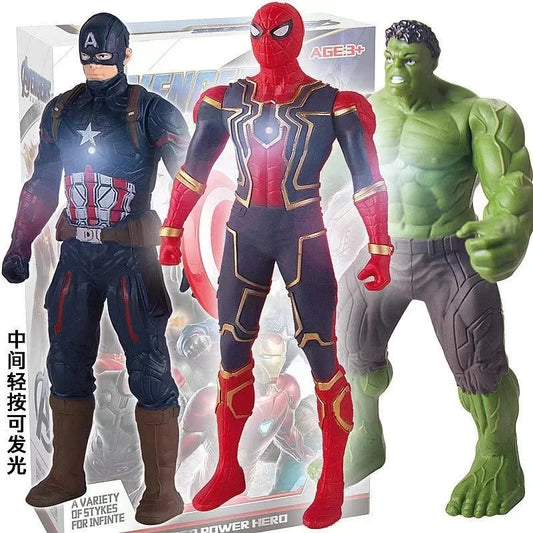 2024 Marvel Spiderman Hulk Ironman Anime Action Figure