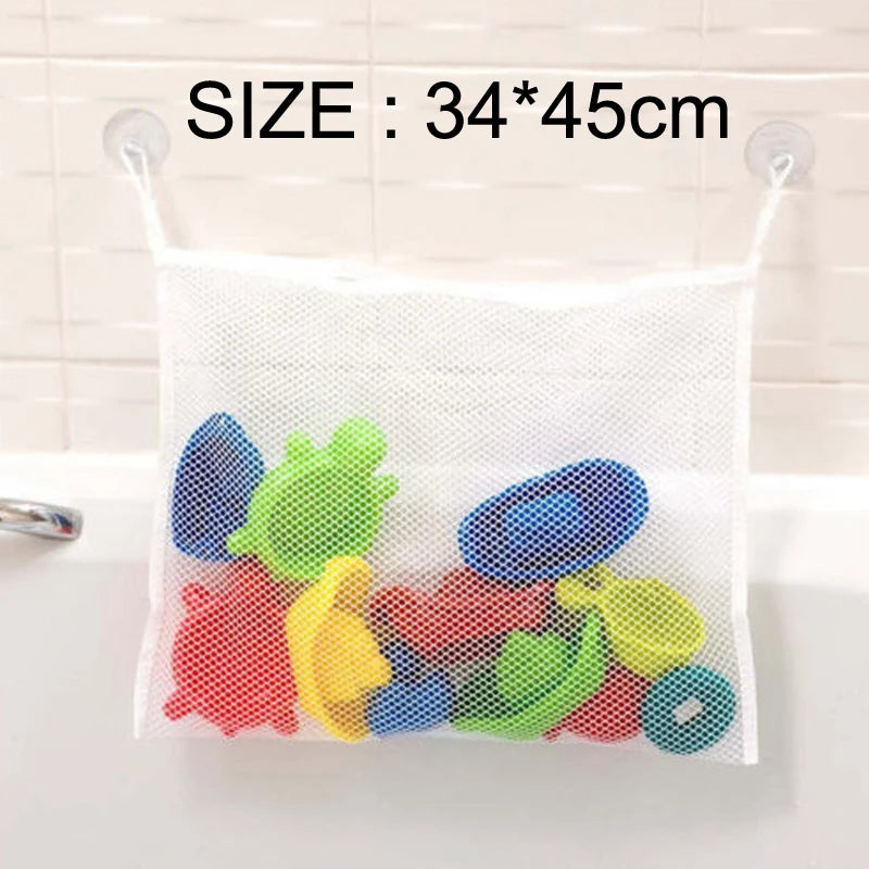 Baby Shower Toy Bathroom Mesh Bag Sucker Design