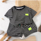 2Pcs Fashion Children Short Sleeve Shorts Sets Summer