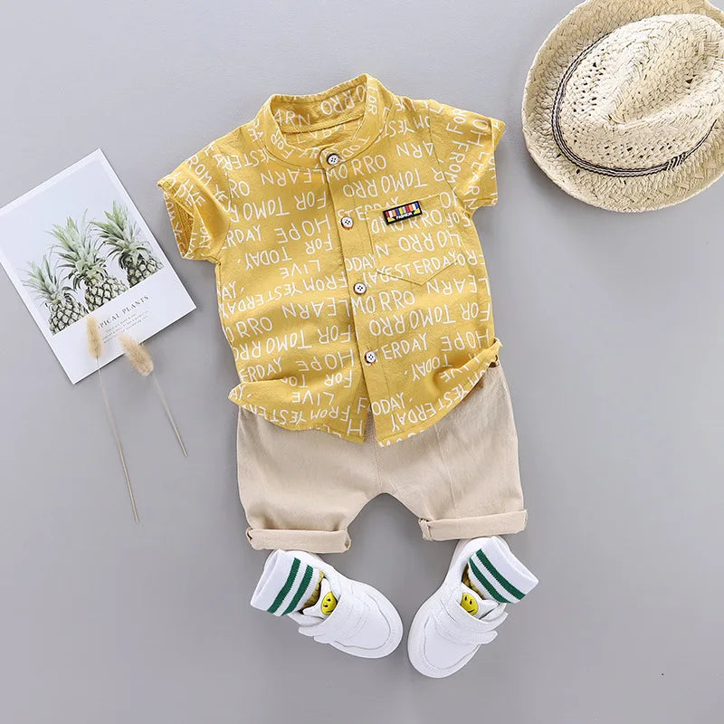 New Summer Baby Boys Clothes Suit Children Fashion