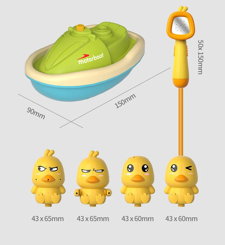Baby Bath Toys Cute Duck Electric Water Spray