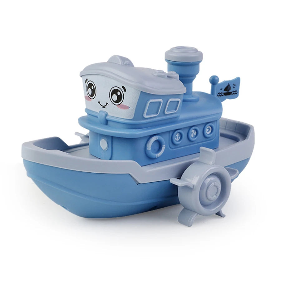 1PC Wind up Steamer Bath Toy Funny Windup