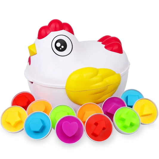 12 Matching Eggs Montessori Sensory Baby Toys Easter