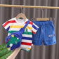 Summer Cute Cartoon Dinosaur Fashion Children O neck