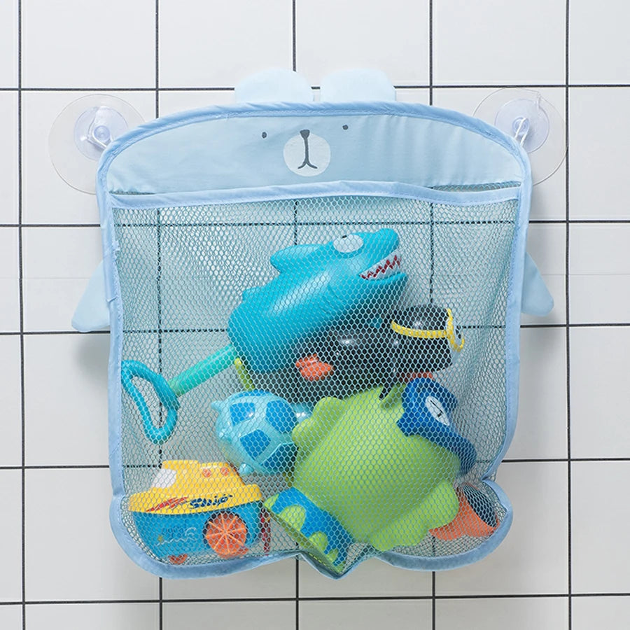 Baby Shower Toy Bathroom Mesh Bag Sucker Design