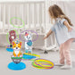 1 Set Kid Animals Ring Toss Game Toy