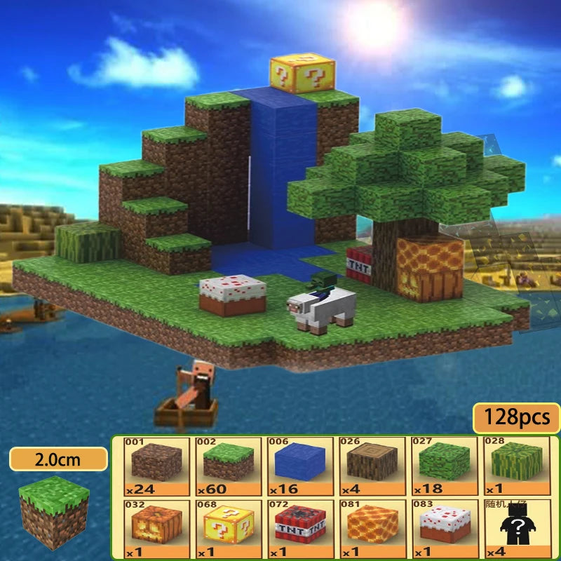 Creative Magnetic Building Blocks Mine World Magnet Cube