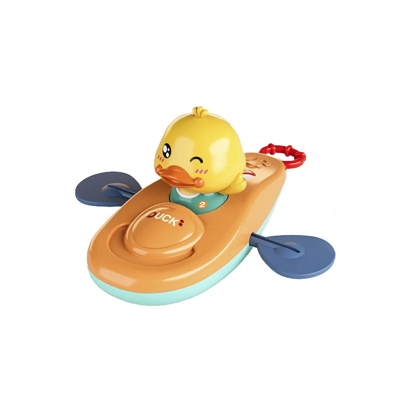 1 Pc Little Yellow Duck Kayak Toy Swimming