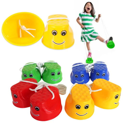 1 Pair Children s Smile Jumping Stilts Kindergarten