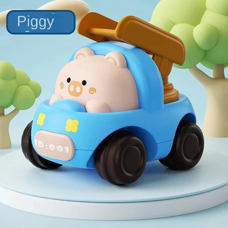 Baby Animal Car Toys Toddler Press and Go