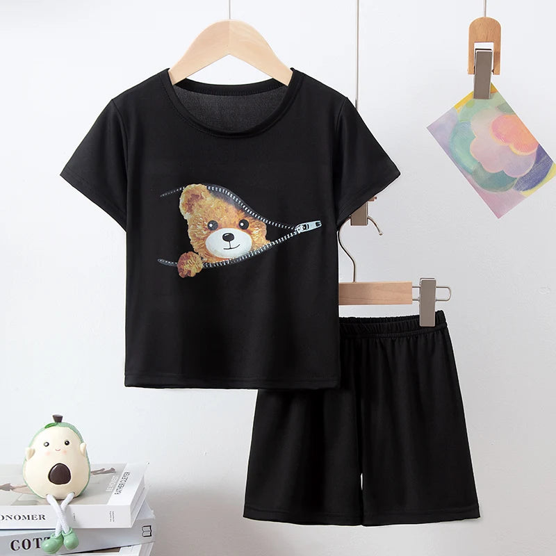 Summer CHILDREN S Clothing Short Sleeve Shorts 2