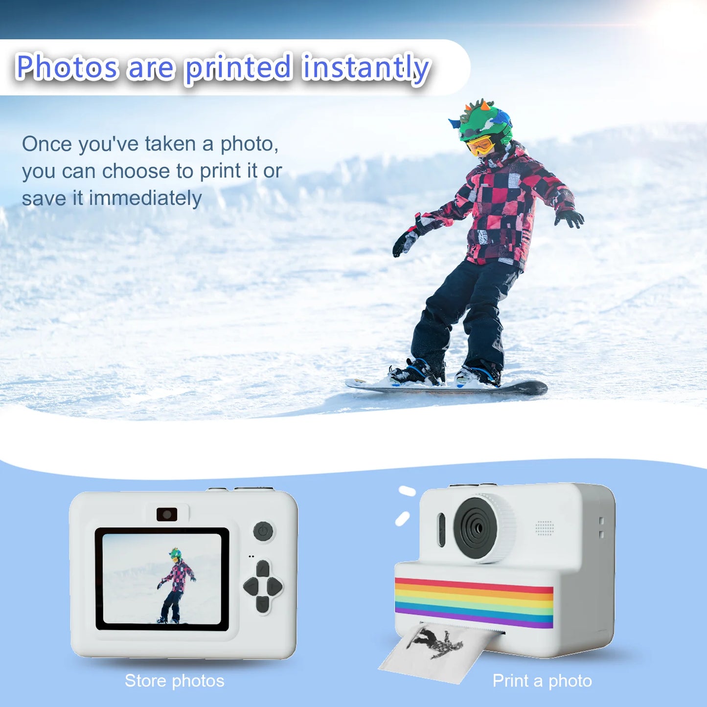 Digital Children Camera For Photography Mini Printer Portable