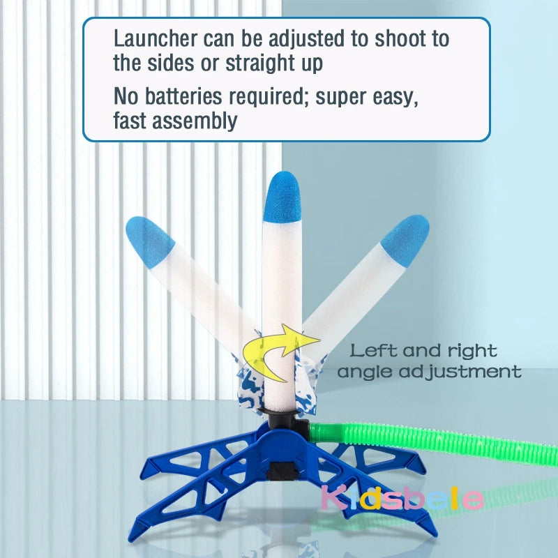 Kid Air Rocket Foot Pump Launcher Toys Sport