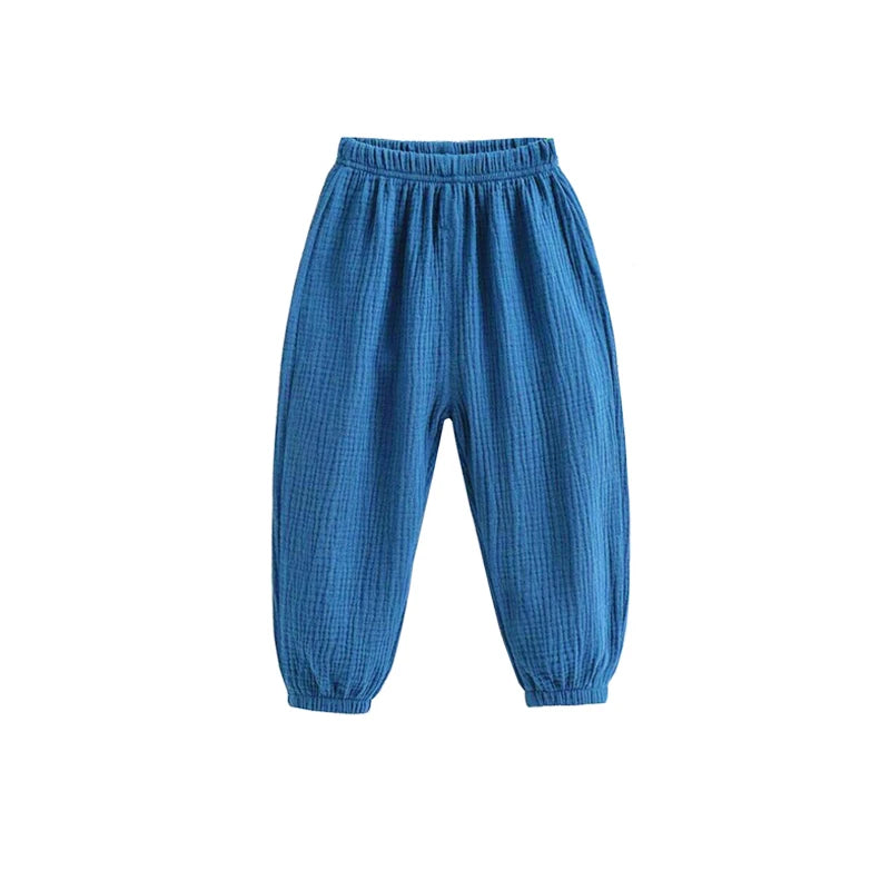 Summer Korea Children Pants Casual Girls Boys Cotton